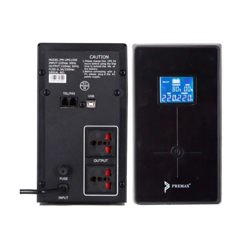 Onduleur PREMAX 690VA – 1200VA Protection électrique et alimentation de secours